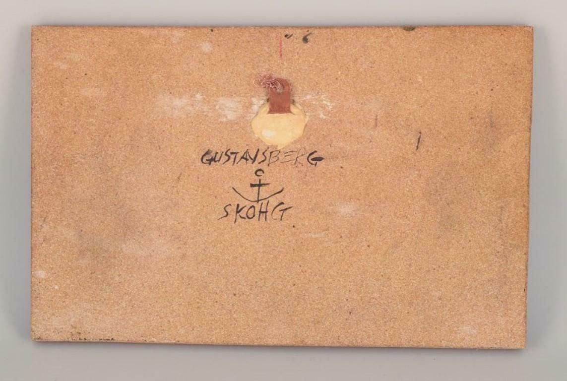 Börje Skogh For Gustavsberg, Sweden. Unique Stoneware Wall Plaque. photo vinterior