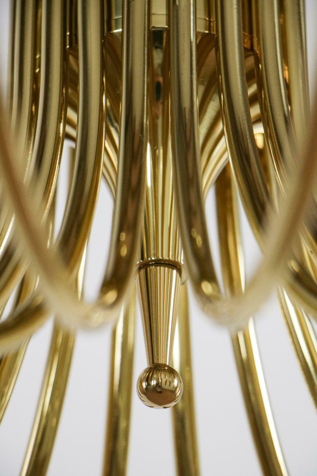 6551.0 Italian Mid Century 18 Lights Chandelier Attributed To Angelo Lelii For Arteluce photo