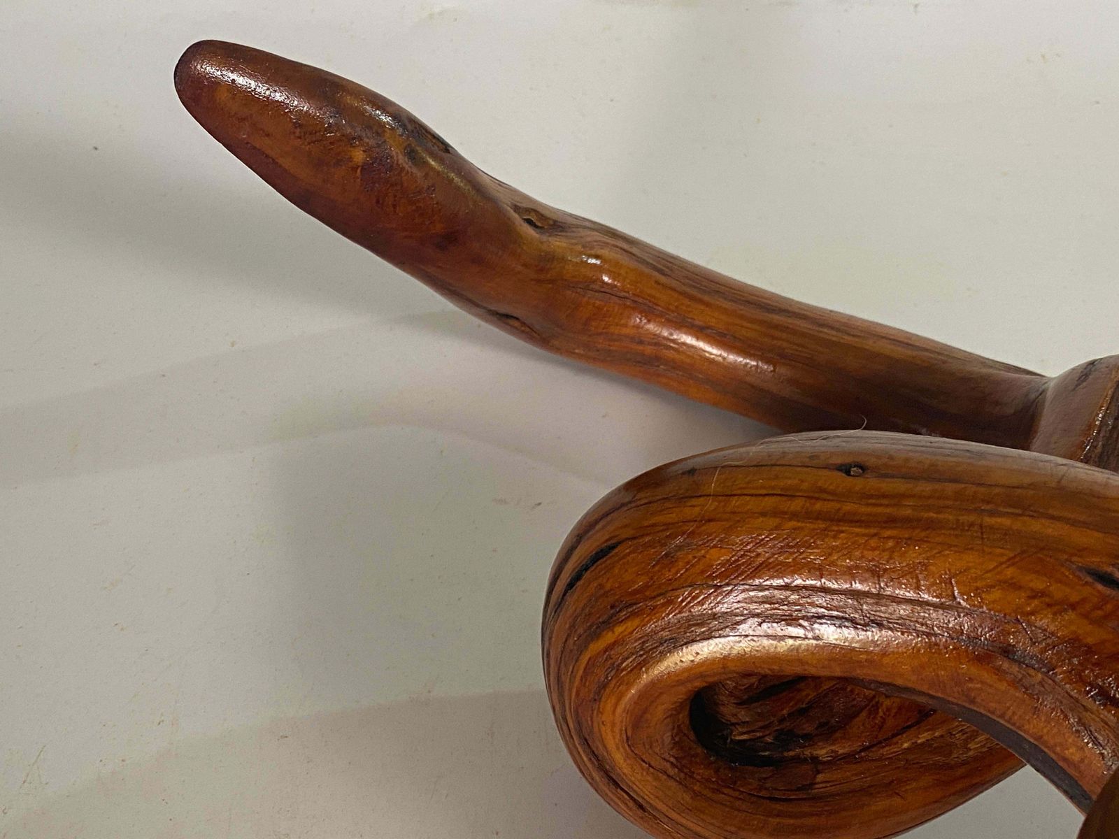 Wood Abstract Sculpture In Brown Color Free Form, France, 1960 photo furniture