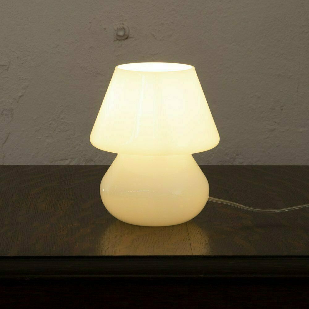 Italian Murano Glass Mushroom Lamps, 1970s, Set Of 2 photo Lighting