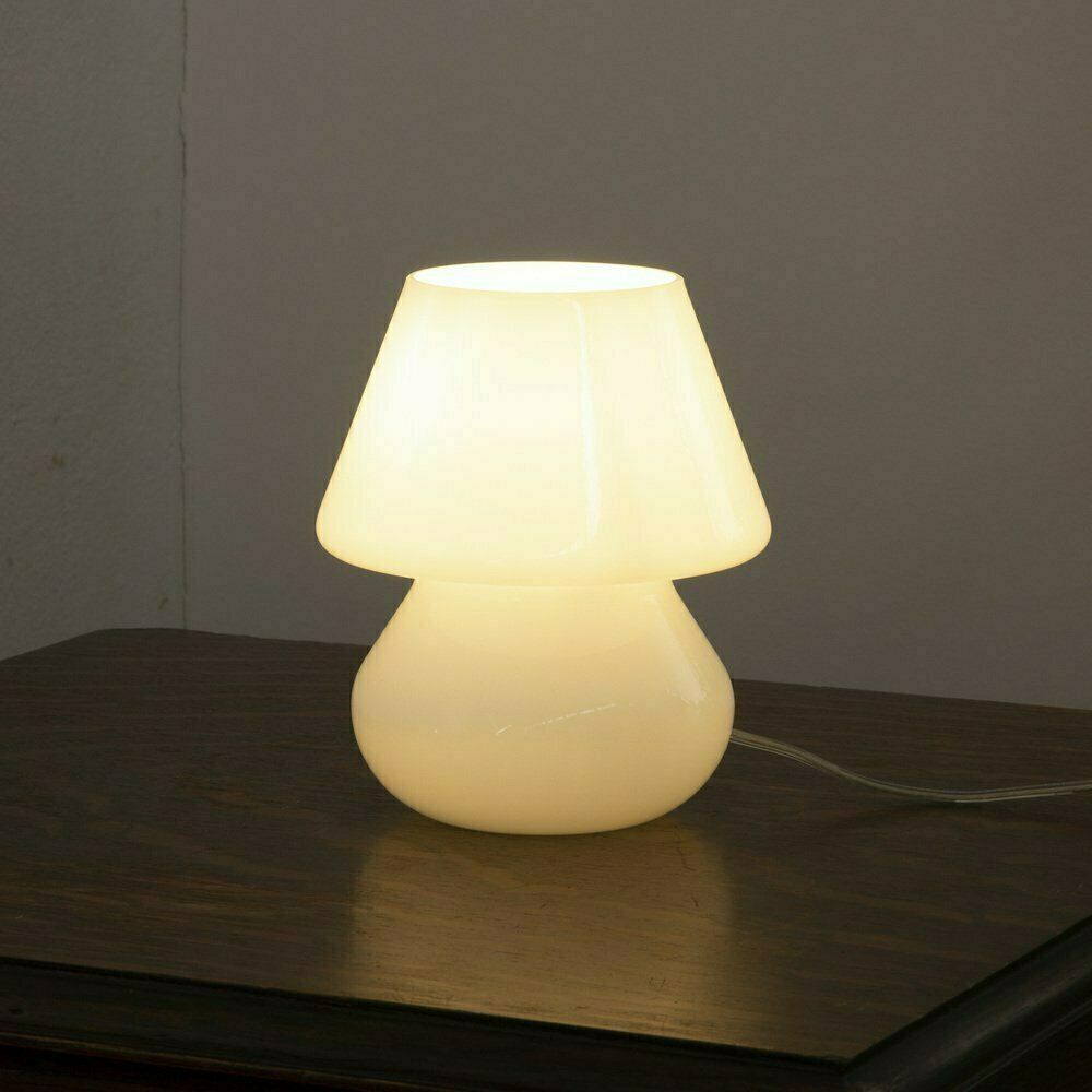 Italian Murano Glass Mushroom Lamps, 1970s, Set Of 2 photo vinterior