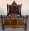 photo furniture Cadre de lit d'époque de style Louis XVI en palissandre sculpté, Baroque