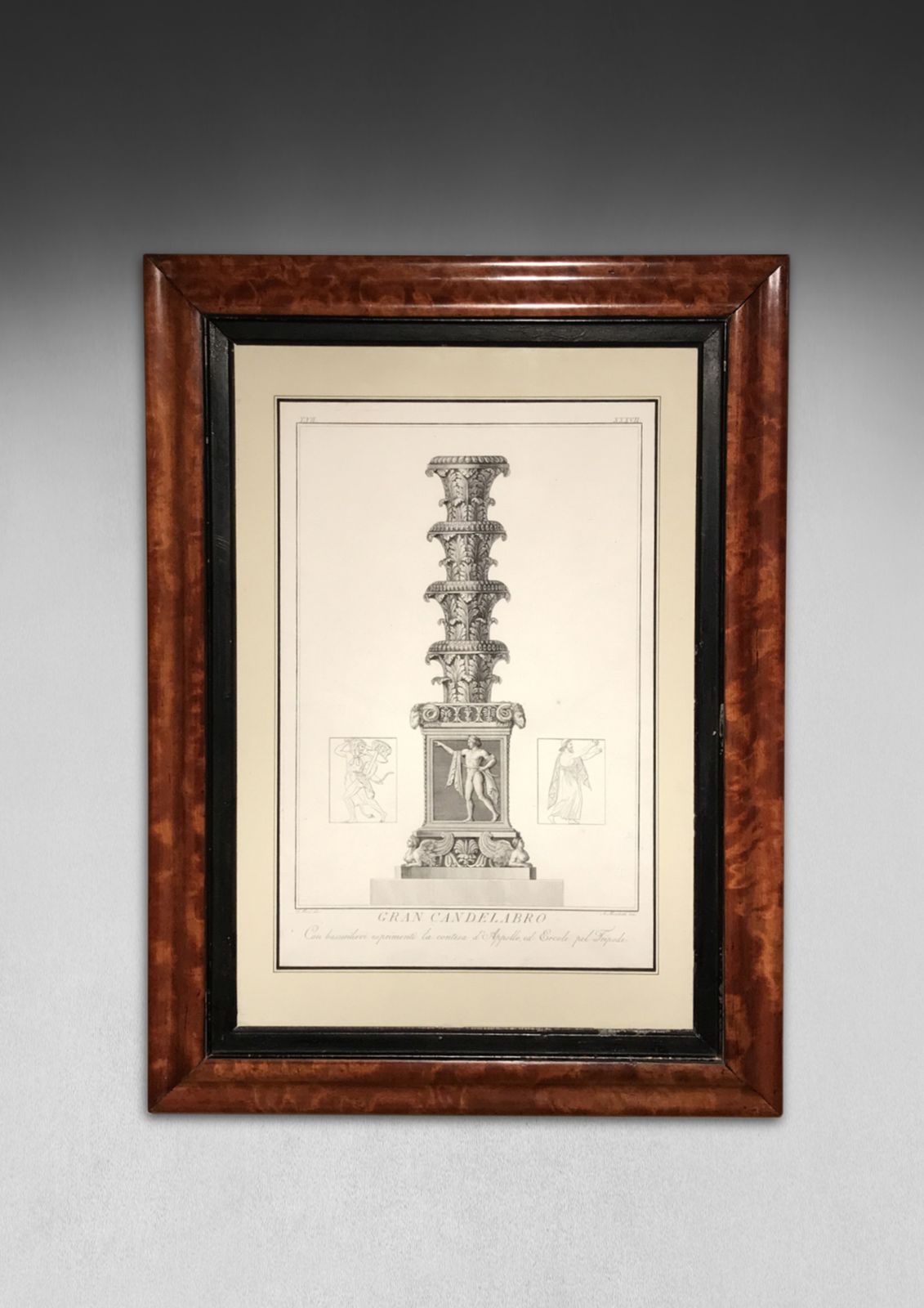 Copper Engraving Of The “Gran Candelabro” By Alessandro Mocchetti