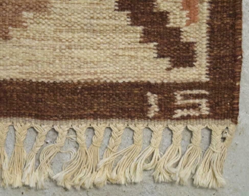 Ingegerd Silow For Rölakan, Sweden. Handmade Wool Rölakan Carpet. photo buy