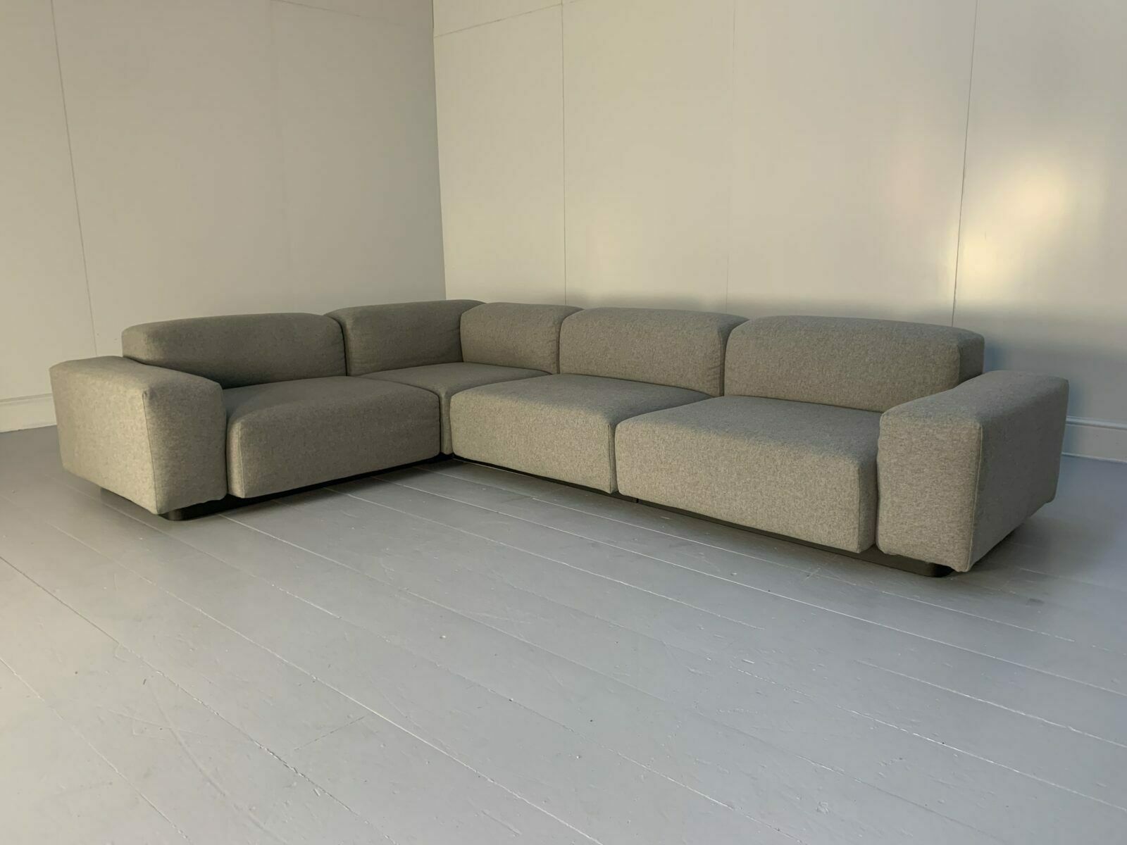 Vitra “Place” L Shape Sofa – In “Cosy” Grey Wool
