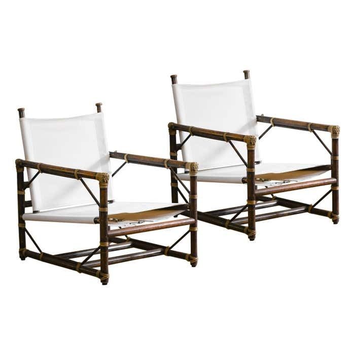 Pair Of Armchairs Mcguire San Francisco 1970