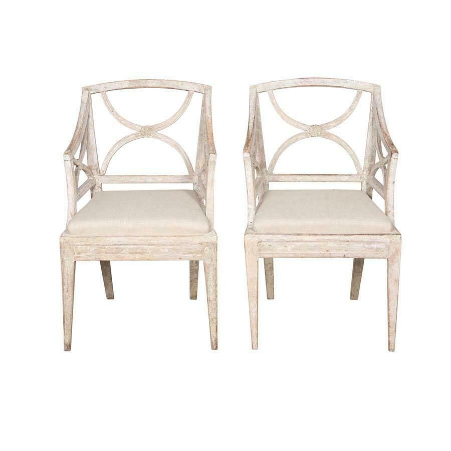 Pair Of 19th Century Gustavian Bellman Chairs