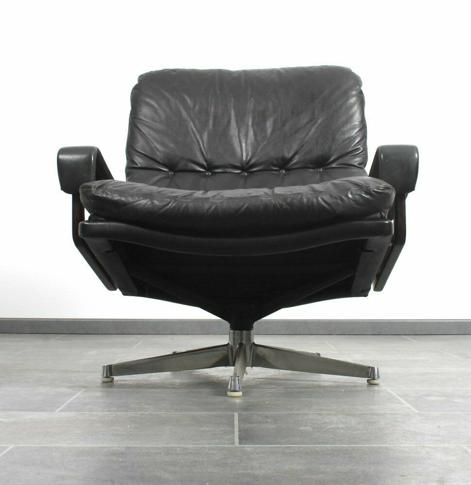 Vintage Swivel Club Chair By André Vandenbeuck For Strässle, 1970s photo buy
