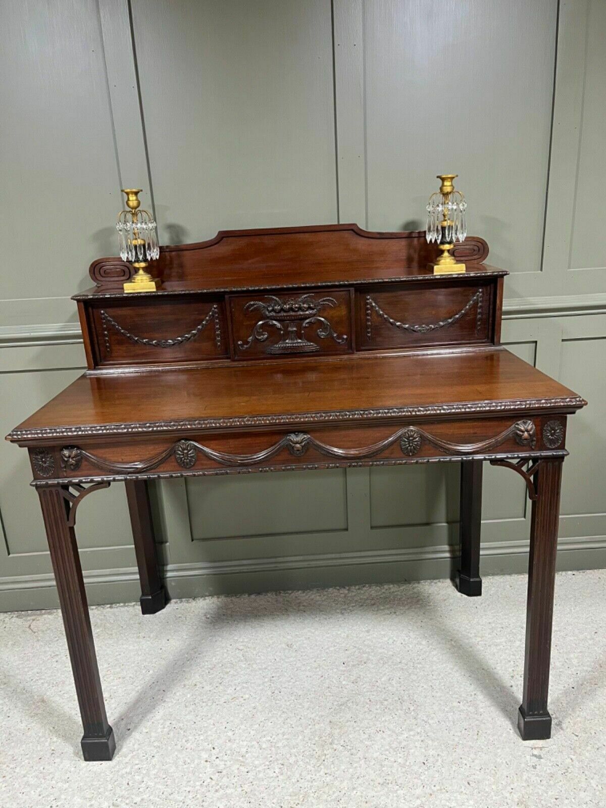 Antique Sideboard Stamped H Samuel 1880’s Carved Mahogany Design By J Linnell   Rare Item!!