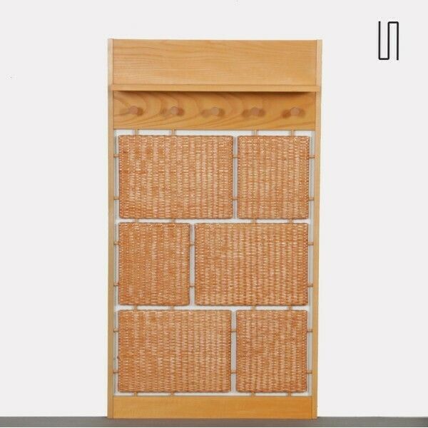 Rattan Coat Rack Produced By Uluv In The 1960s