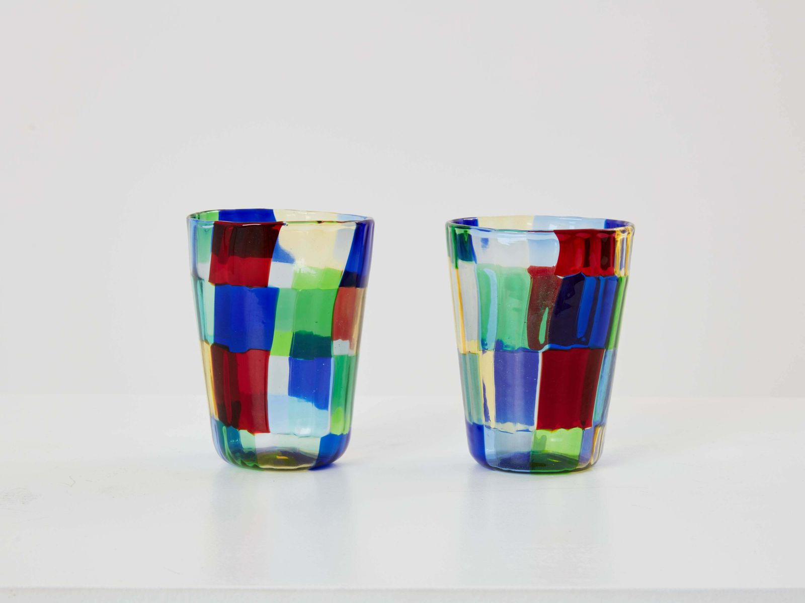 Ensemble de 6 verres en verre de Murano, Italie, années 1980 photo buy