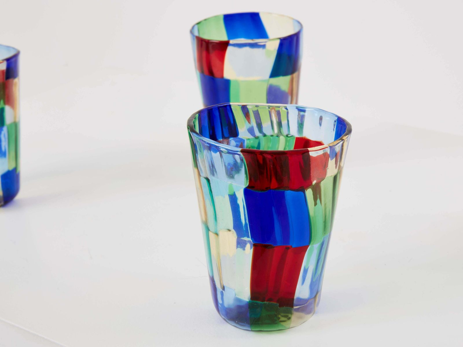 Décoration Ensemble de 6 verres en verre de Murano, Italie, années 1980 photo