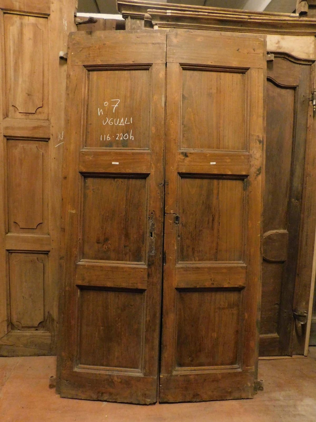 Series Of N.7 Double Convent Doors In Poplar, Italy photo for sale