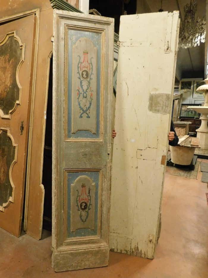Old Painted Double Door, From Naples Italy photo vinterior