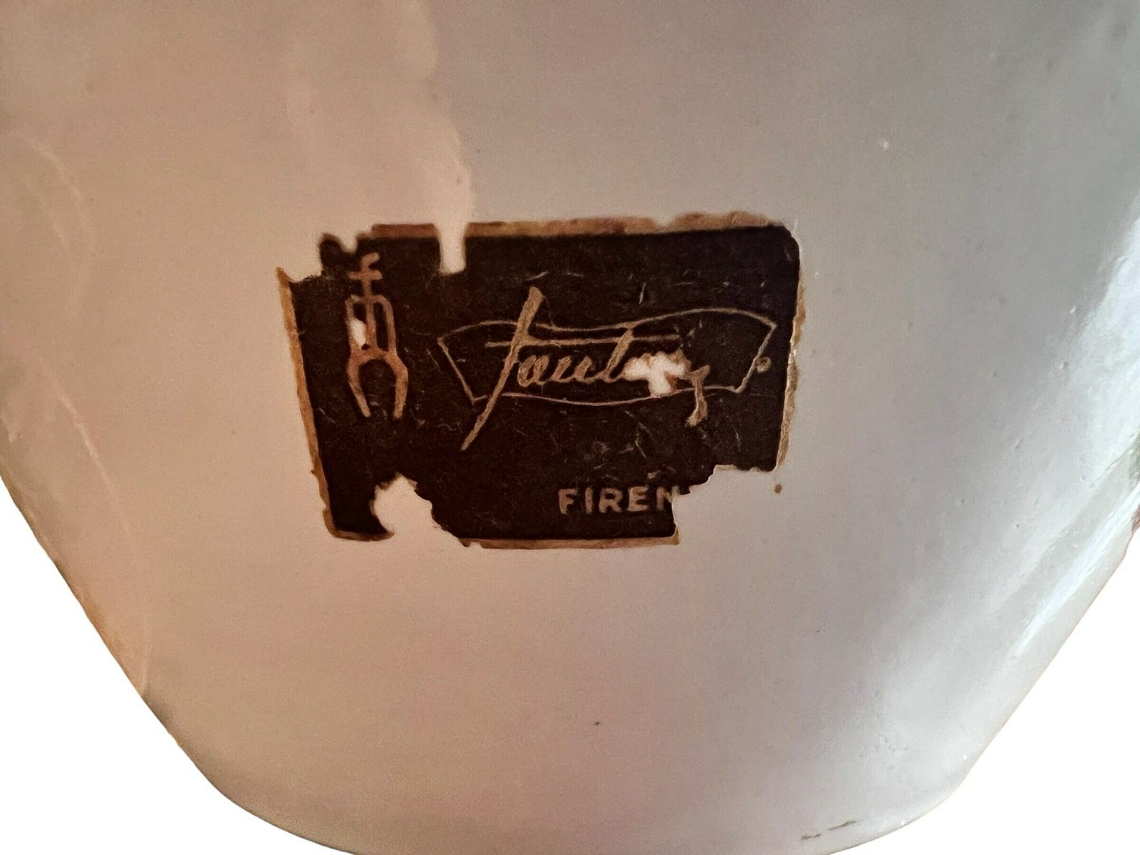 Rare Find Marcello Fantoni Lampbase, Italy, Circa 1958.Large Fantoni Ceramic Hand Painted Table Side Lamp photo buy