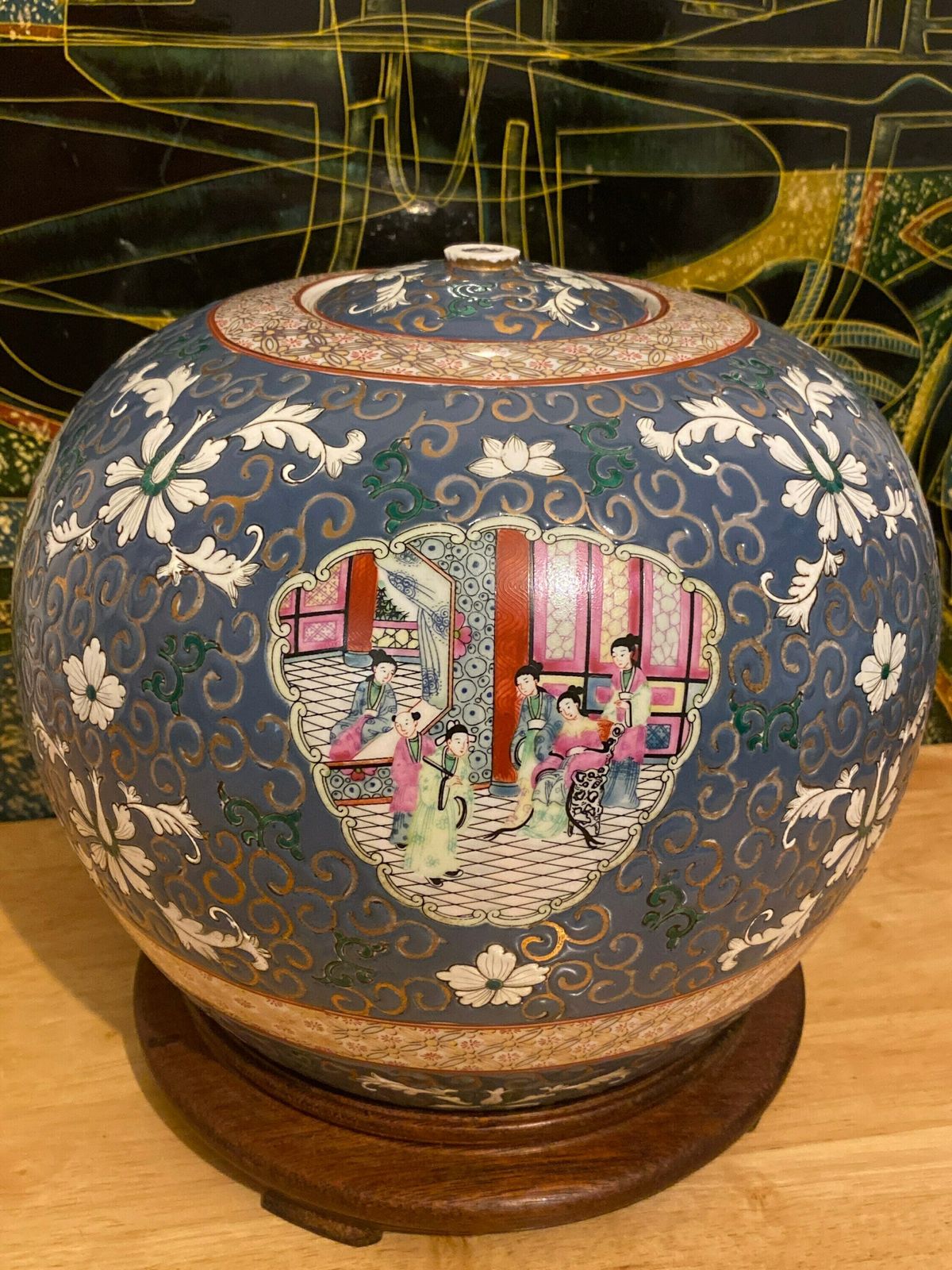 Chinese Qing Dynasties, Table Lamp, Da Qing Qianlong Nian Zhi, Great Qing Dynasty, Qianlong Period, Made In Macau Table Lamp Ginger photo Lighting