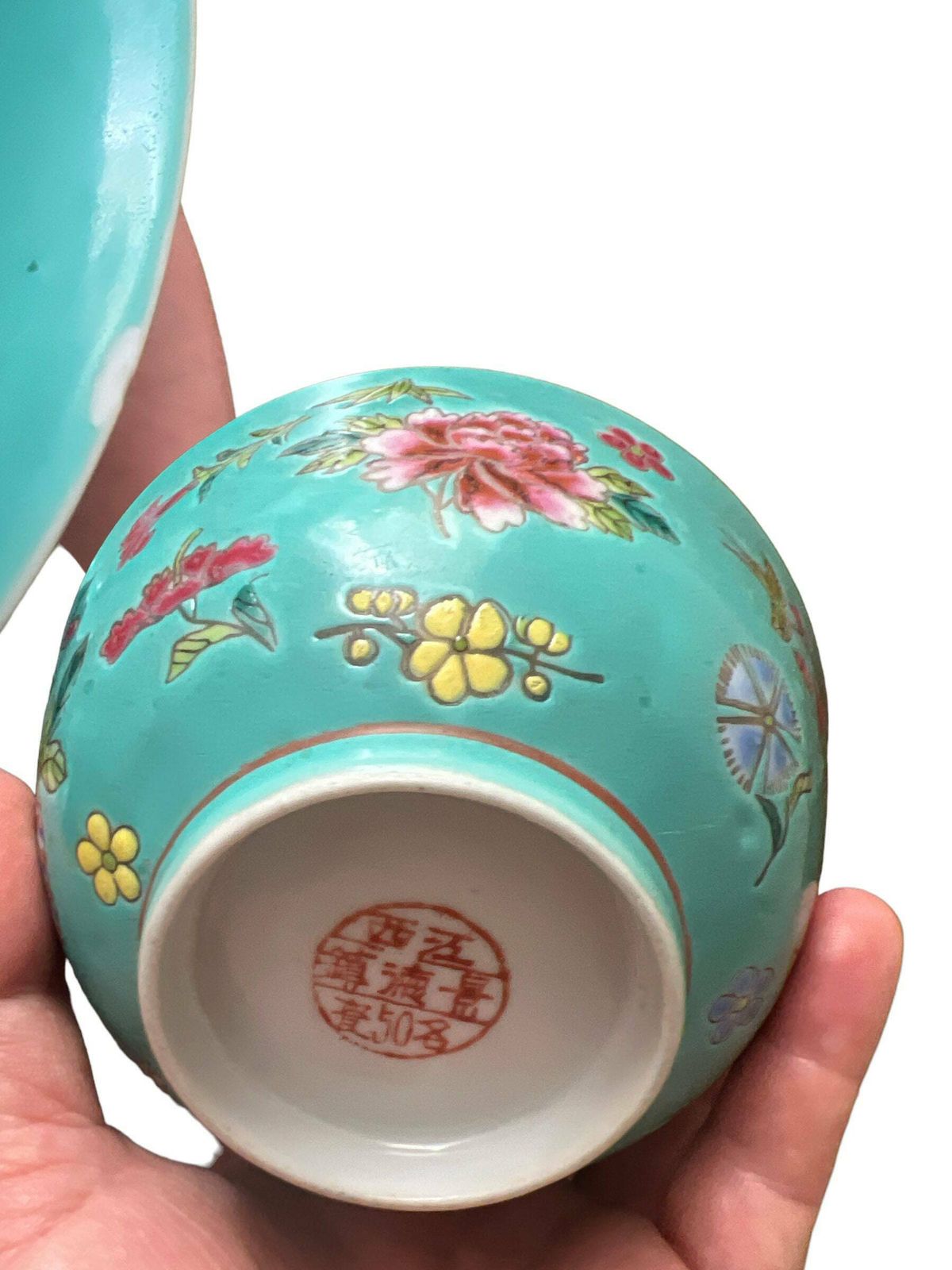 Qing Chinese Porcelain Rice Bowl With "Longevity Enamel Rice Bowl " Made From Earlier 20th Century photo 165.0