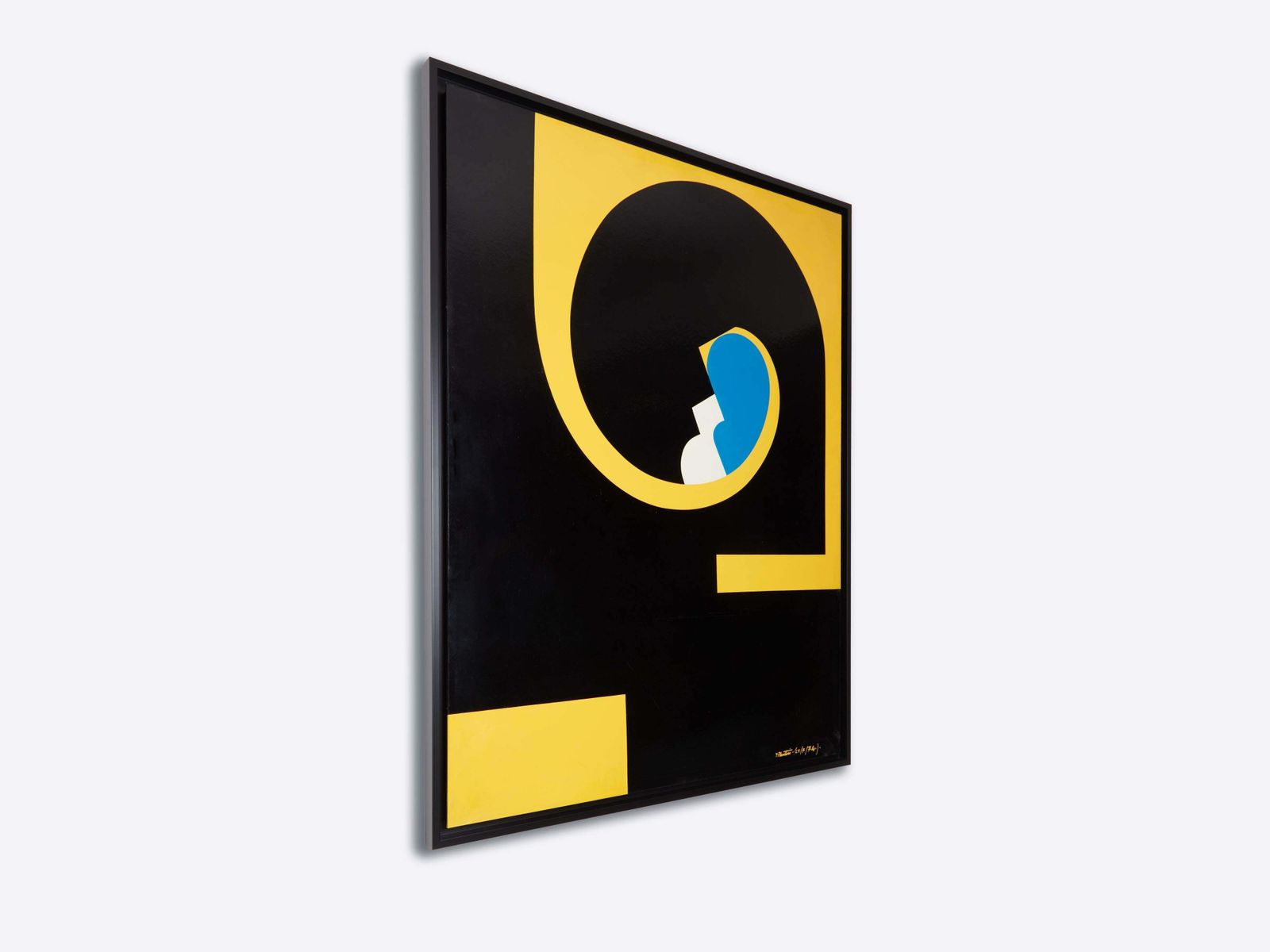 photo for sale Yves Plantevin Huge Oil On Wood Panel 1974