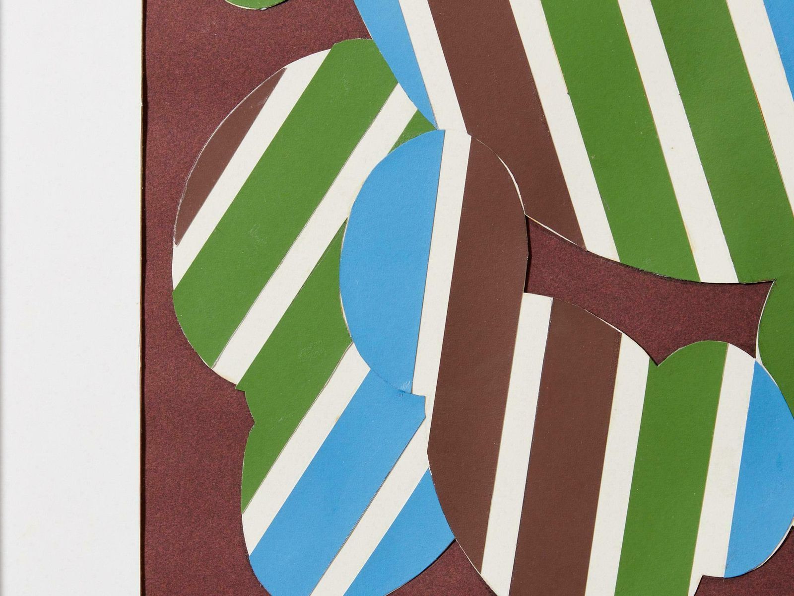 Collage technique mixte Guy de Rougemont, Pelouse Perturbé, 1971 photo for sale