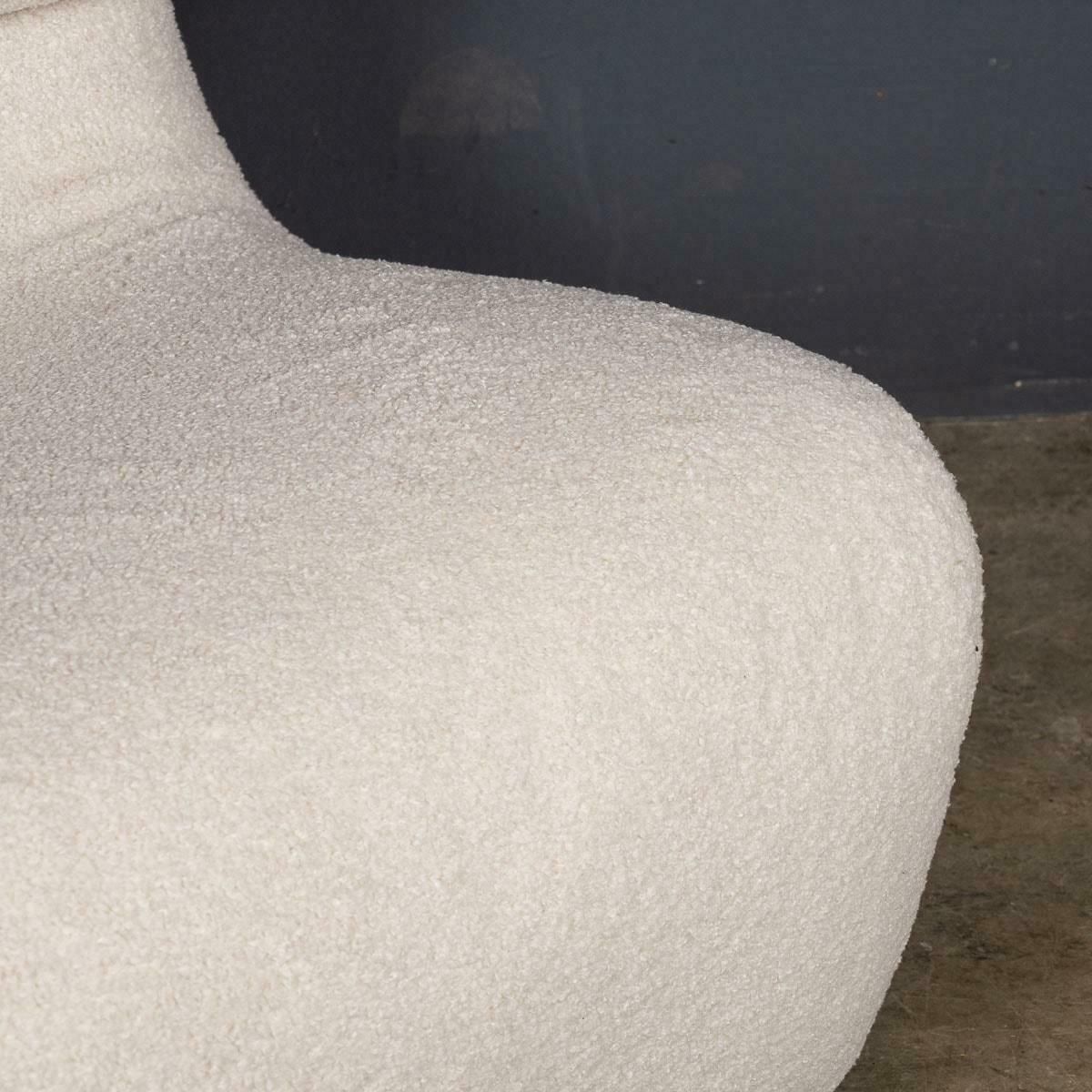 photo vinterior 20th Century Set Of Four Seats In Cream Boucle, C.1980