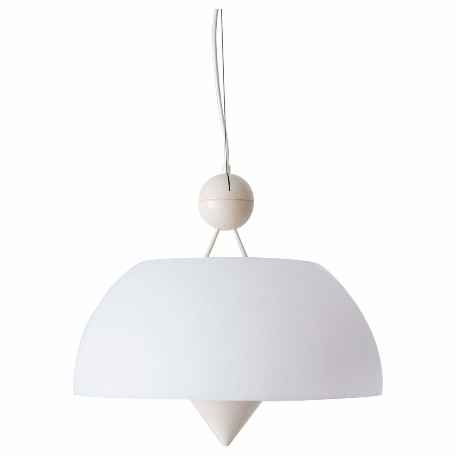 Rare & Elegant Mid Century Modern Pendant Lamp Or Hanging Light Italy 1970s