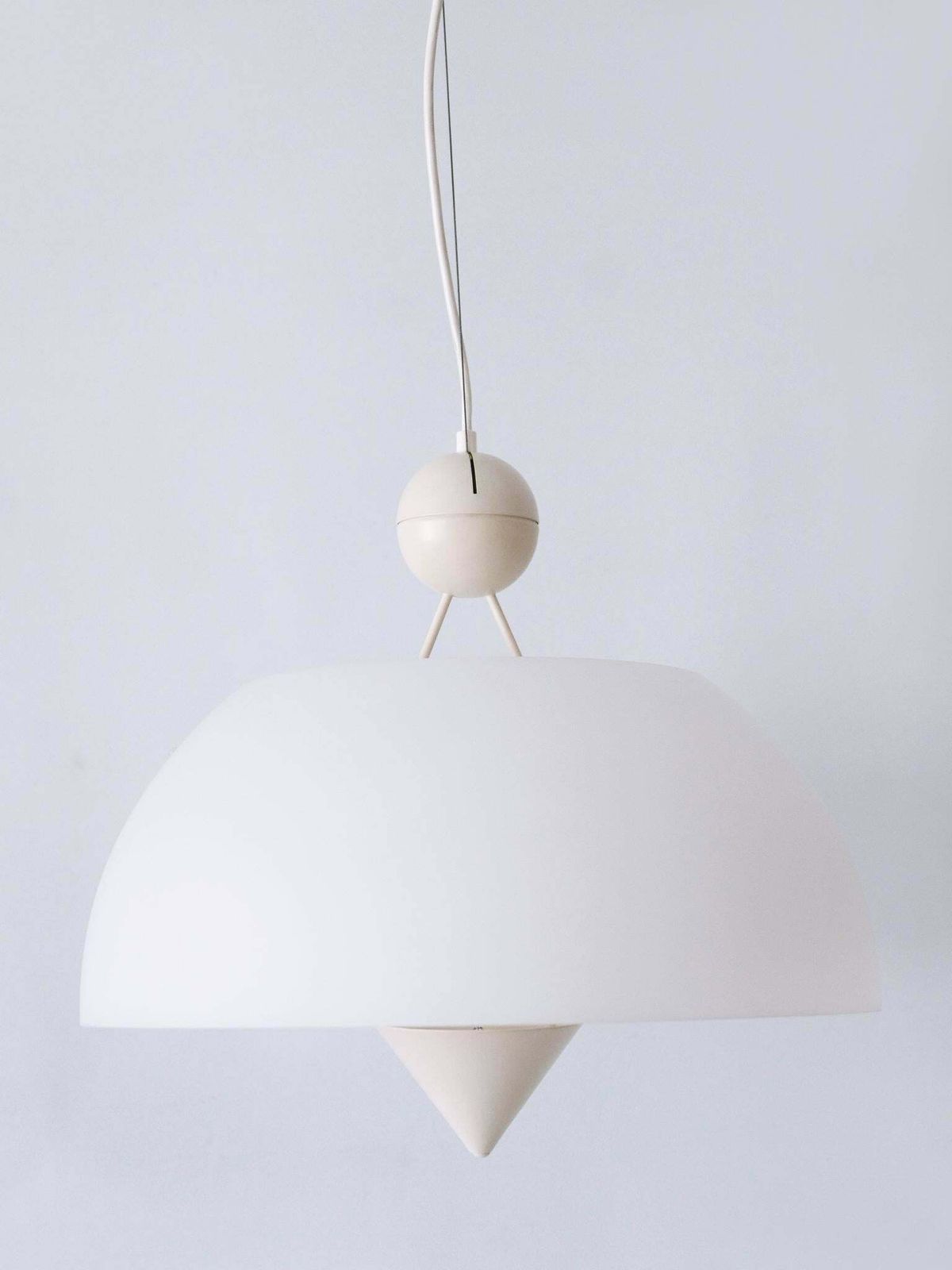 Rare & Elegant Mid Century Modern Pendant Lamp Or Hanging Light Italy 1970s photo 4805.0