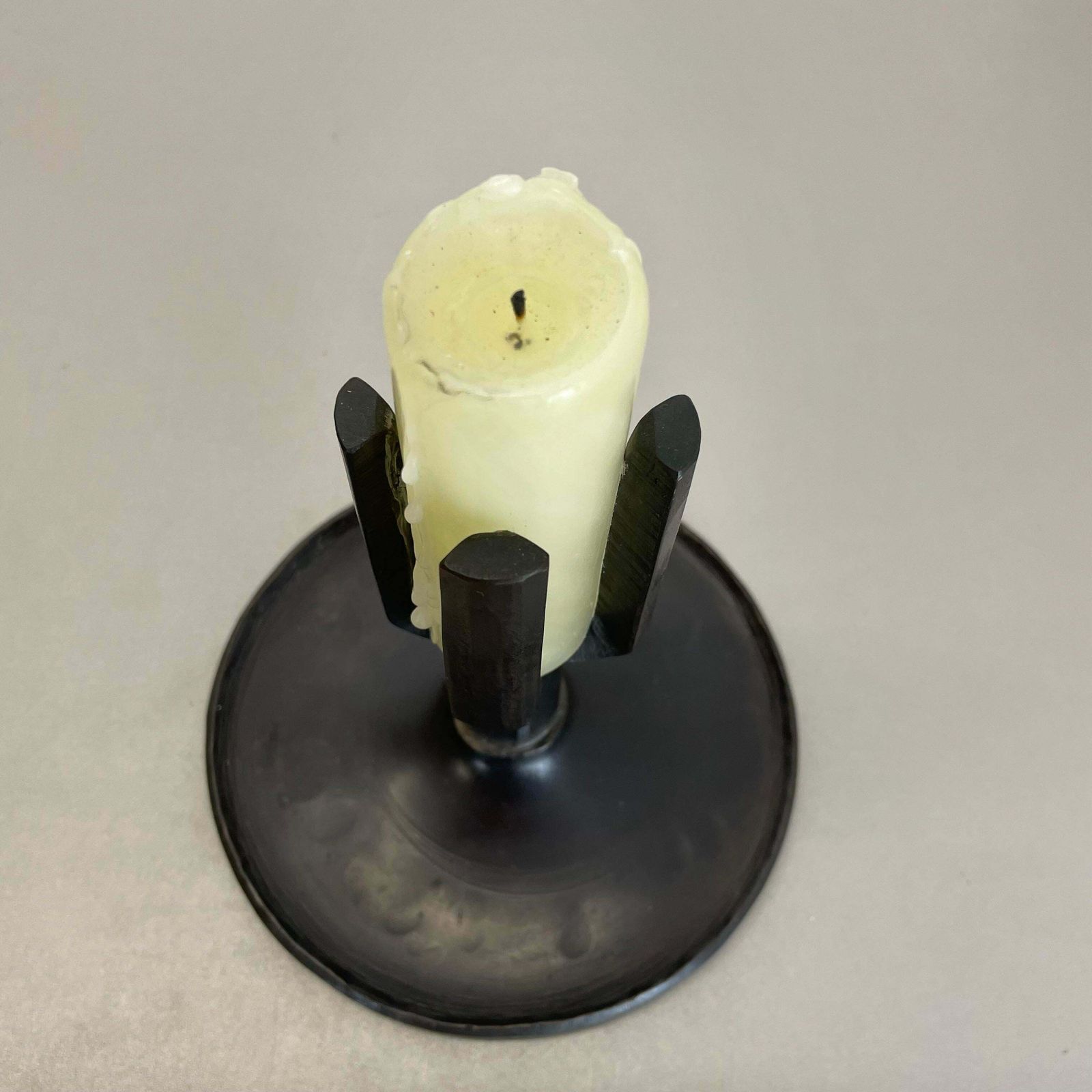Home Decor Unique 1.3kg Brutalist Bronze Candleholder By Manfred Bergmeister, Germany 1970s photo