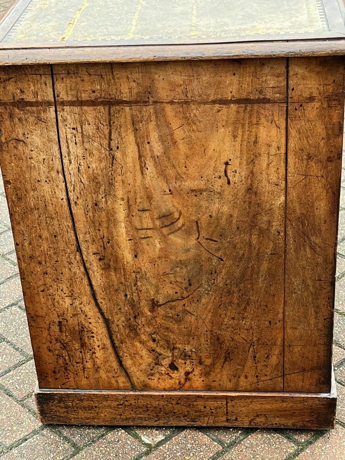 Georgian Mahogany Desk. Superb Proportions. photo Furniture