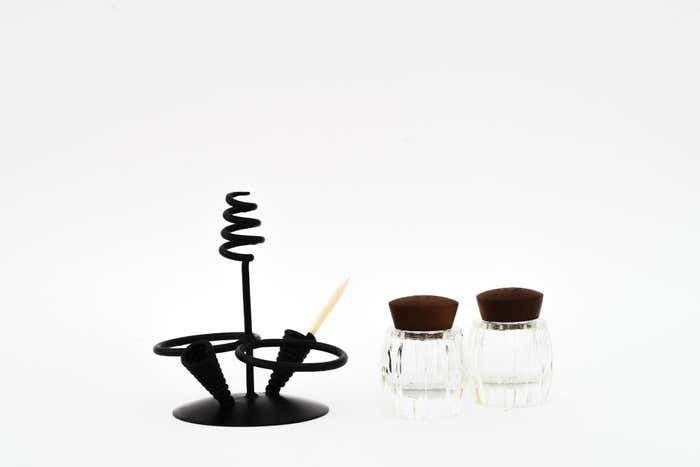 Salt And Pepper With Two Toothpick Holders Vienna Around 1950s photo furniture