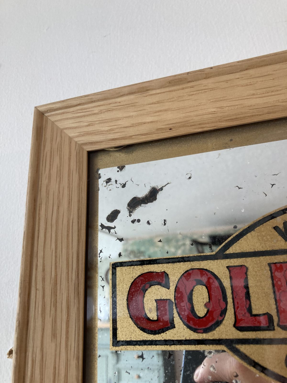 photo for sale 1930’s Will’s Gold Flake Mirror With New Ash Frame