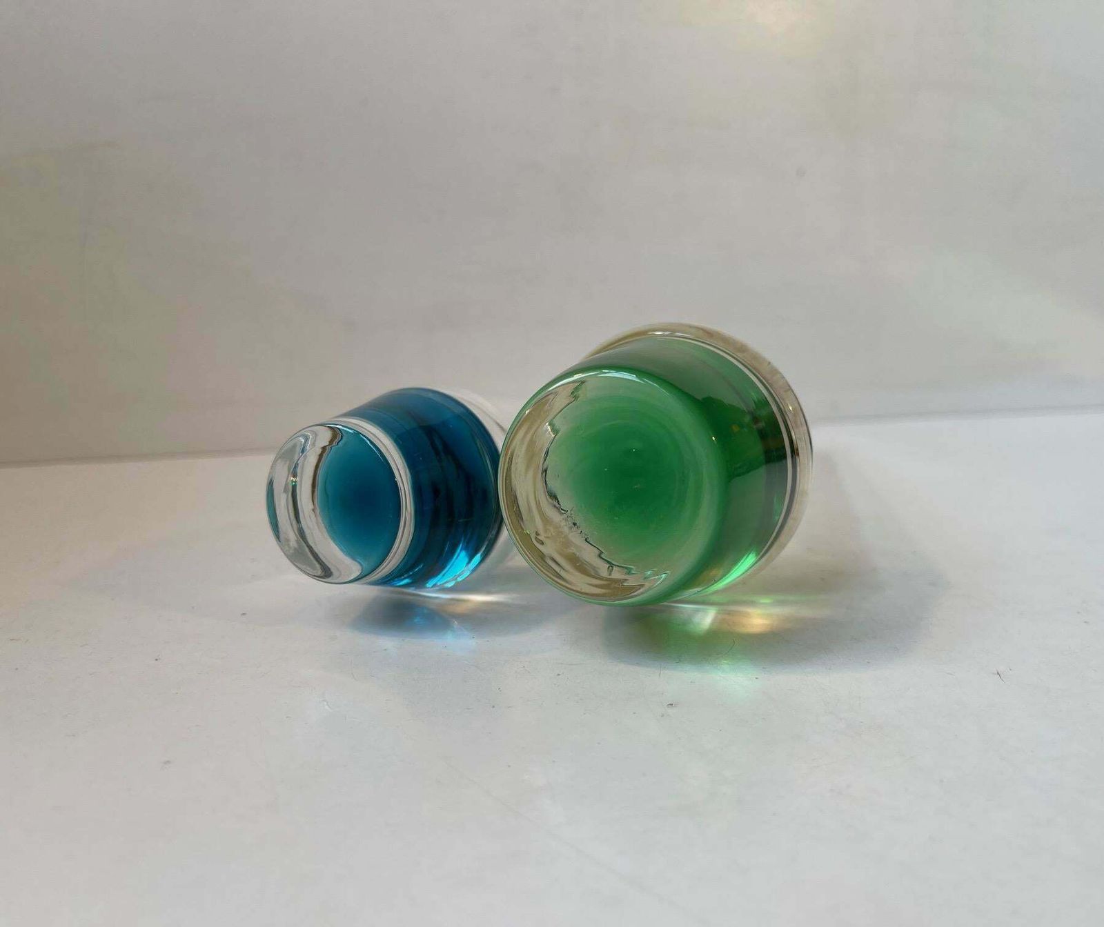Danish Modern Holmegaard Solifleur Glass Vases By Christer Holmgren, 1960s photo for sale