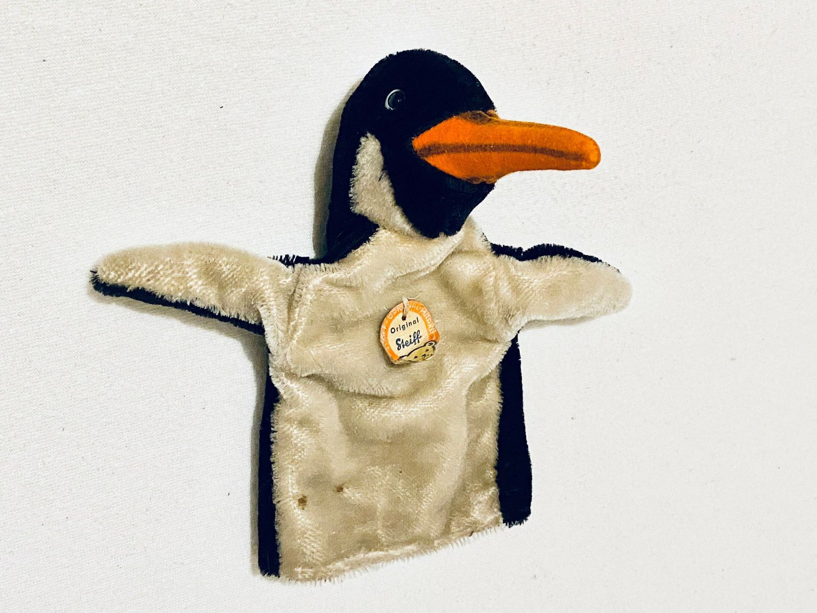 Steiff Stuffed Penguin Handheld Puppet Toy / Vintage 1970s photo buy