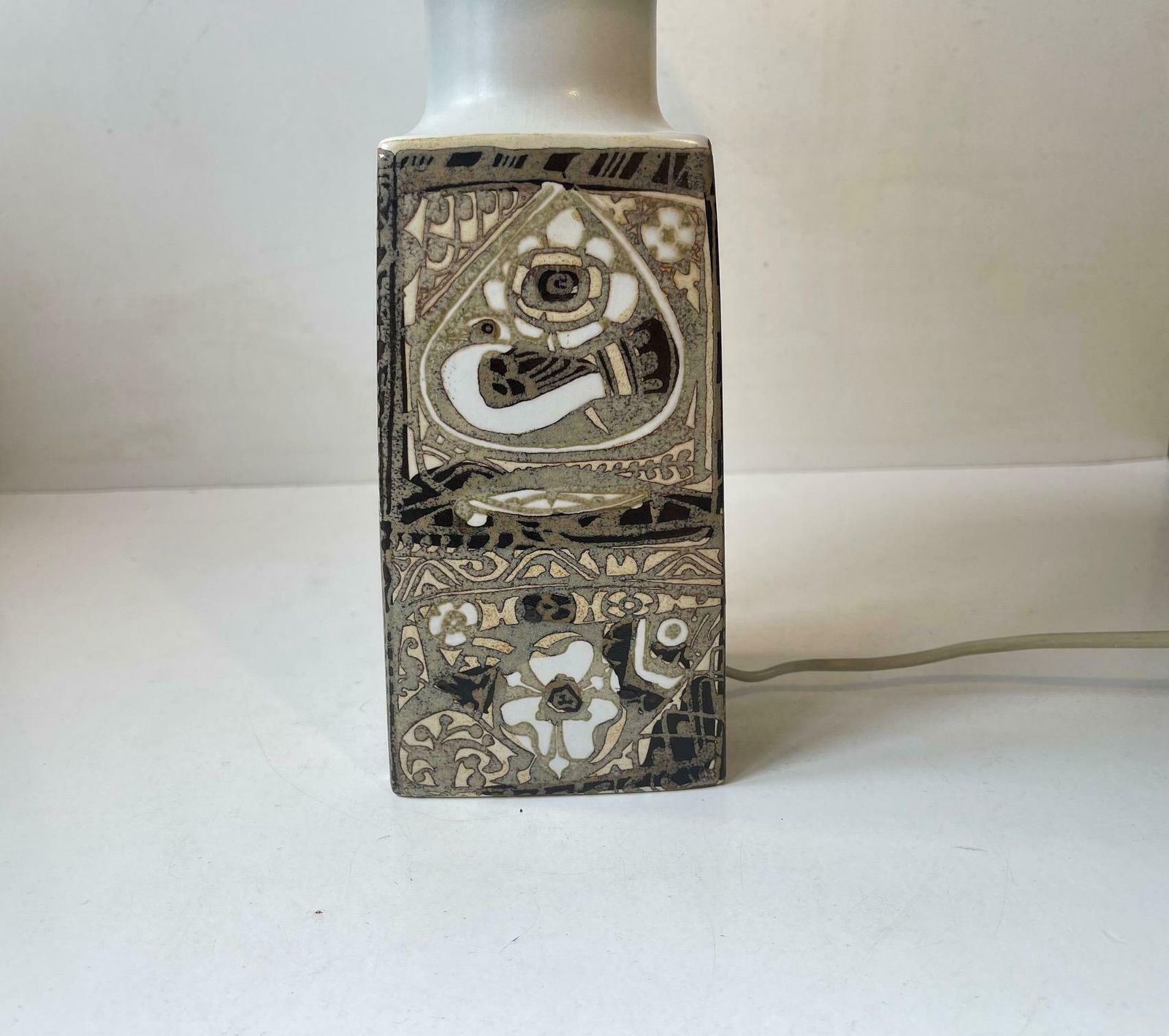 Nils Thorsson Ceramic Table Lamp For Royal Copenhagen & Fog & Morup, 1970s photo buy