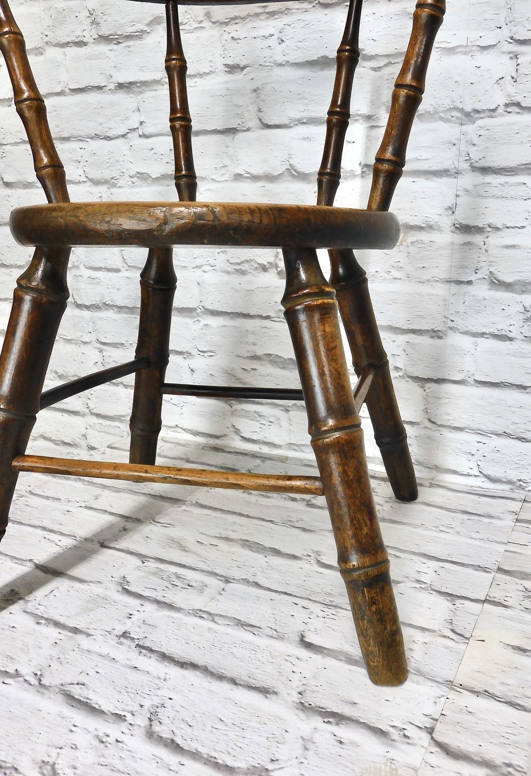 Antique Faux Bamboo Child's Armchair photo buy