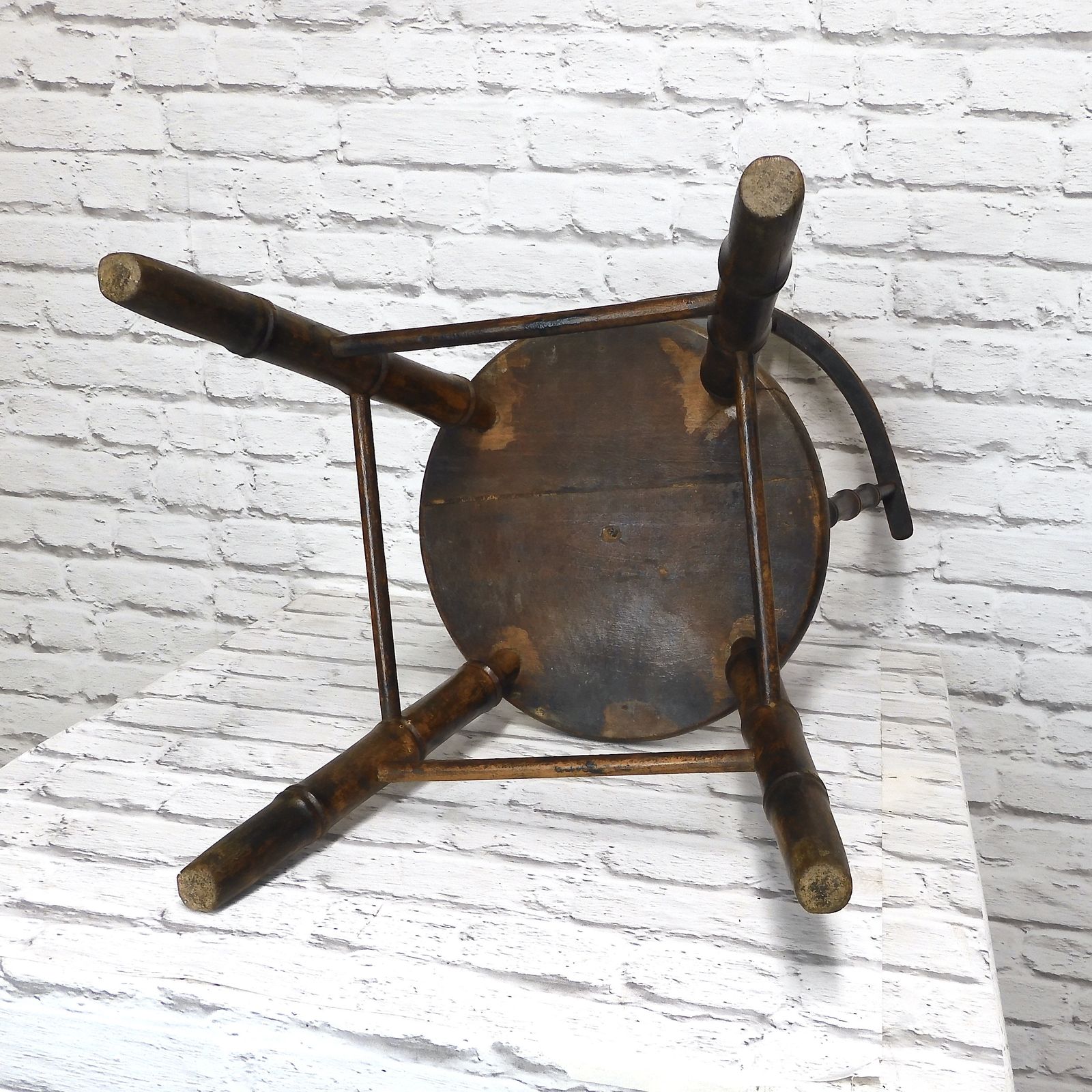 Antique Faux Bamboo Child's Armchair photo vintage