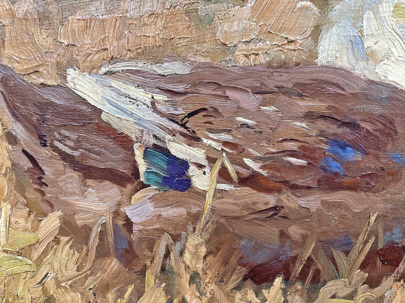 photo for sale Ducks Oil On Canvas Painting By Keller Kühne Josef Woldemar