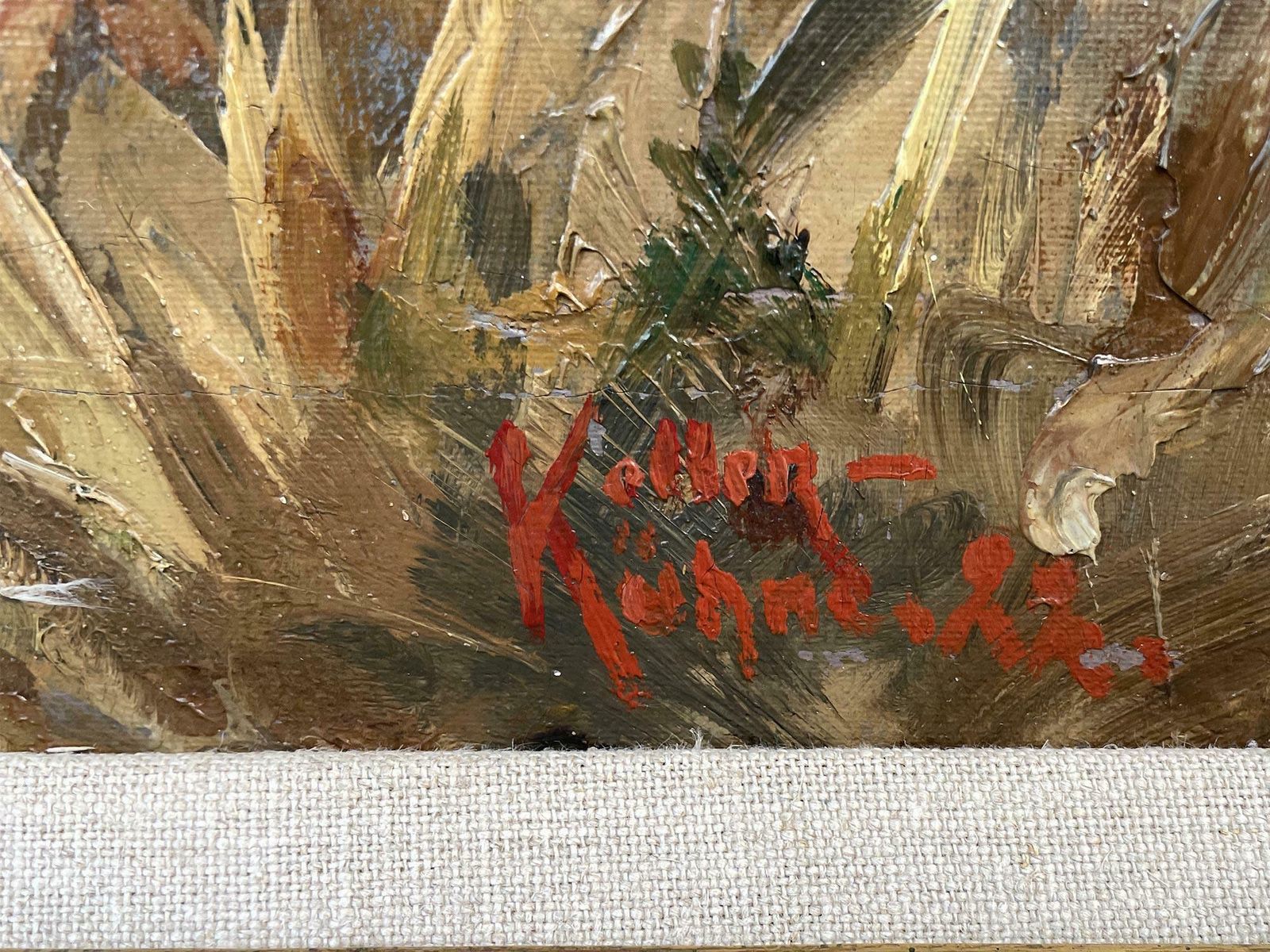 Art Ducks Oil On Canvas Painting By Keller Kühne Josef Woldemar photo