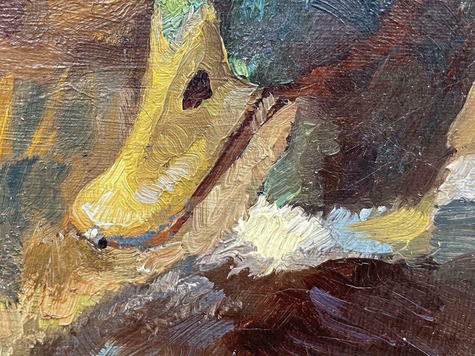 2487.0 Ducks Oil On Canvas Painting By Keller Kühne Josef Woldemar photo
