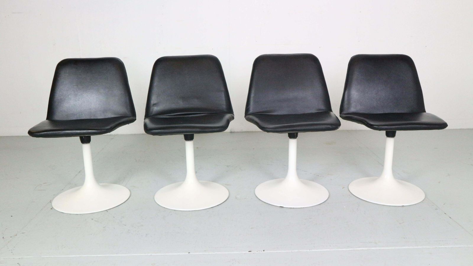 photo for sale Scandinavian Modern Set Of 4 Dinning Chairs By Börje Johanson Vinga, Sweden 1970