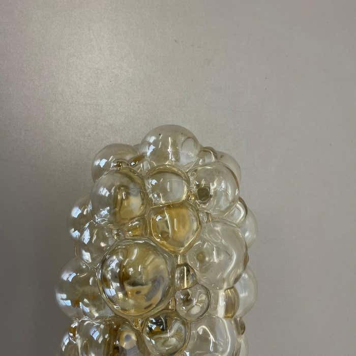 Original Amber Glass Wall Lights Sconces Helena Tynell Glashütte Limburg, 1960s photo Lighting