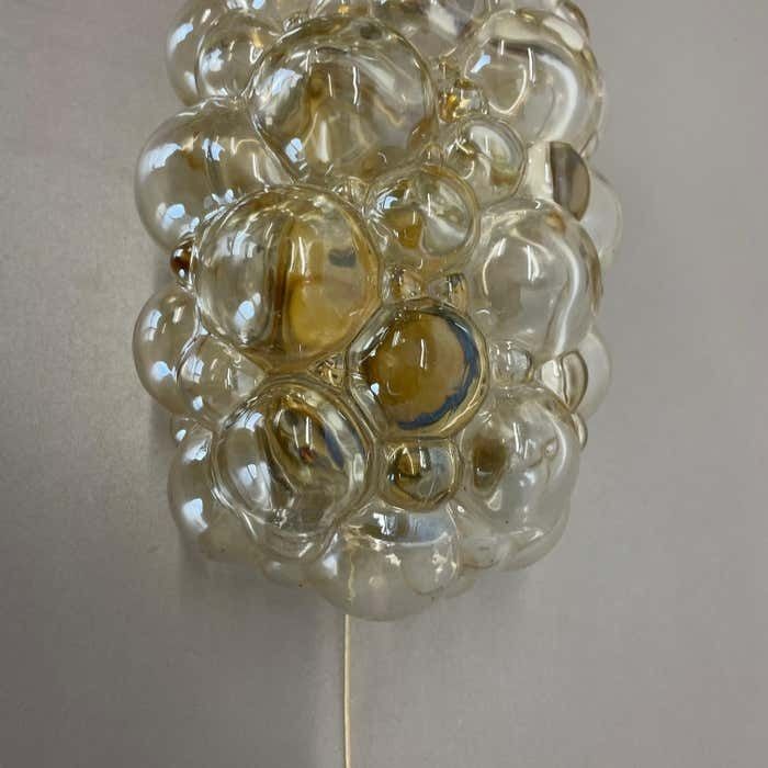 Original Amber Glass Wall Lights Sconces Helena Tynell Glashütte Limburg, 1960s photo buy