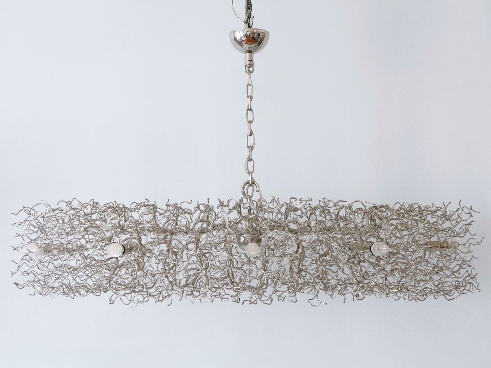 photo for sale Gorgeous Xxl Brand Van Egmond Hollywood Chandelier Oval 140 Nickel Netherlands