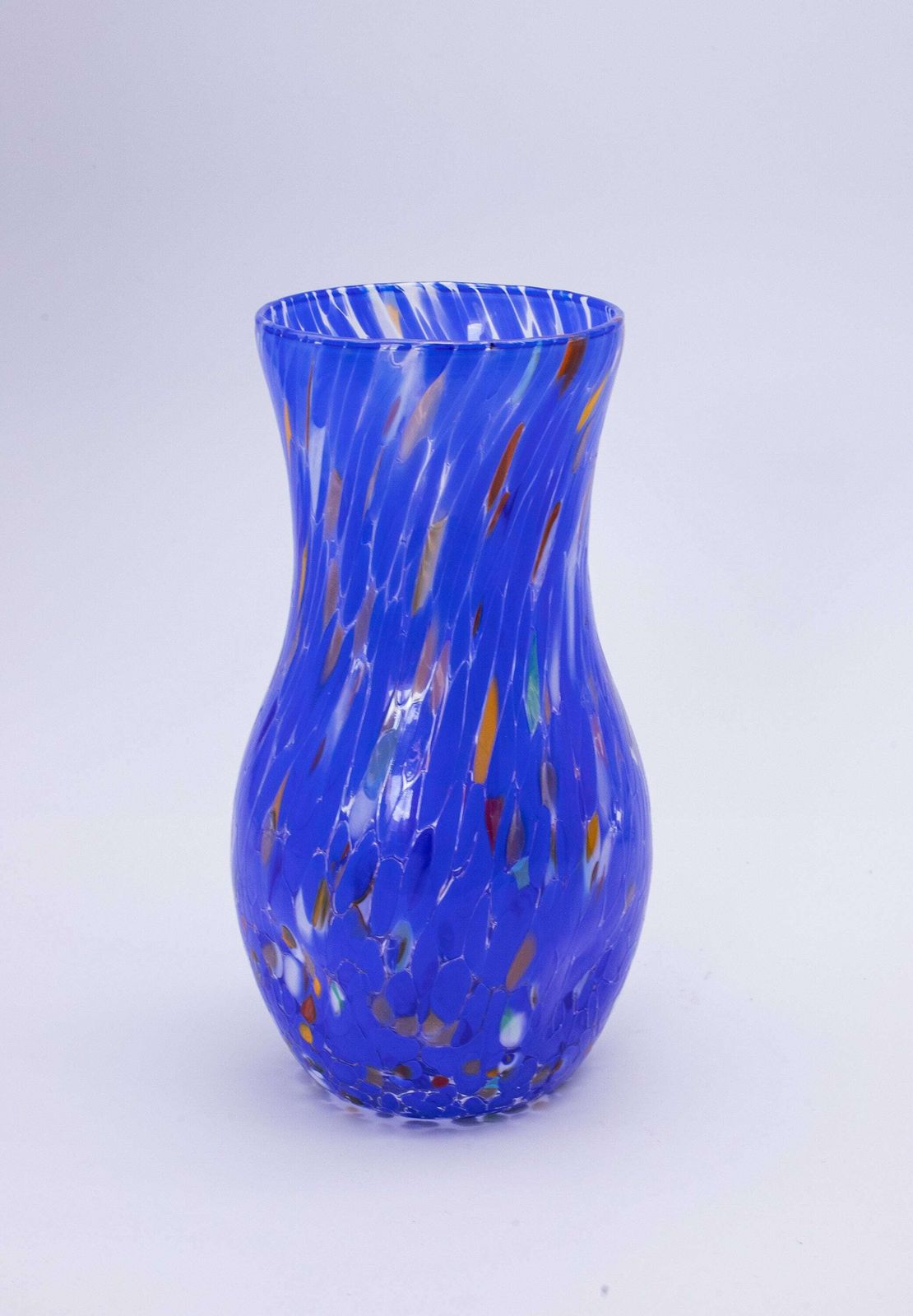 Orlando, Murano Glasses Vase Color "Blue", Model Goto, Handmade, Murano Glass Made In Italy photo furniture