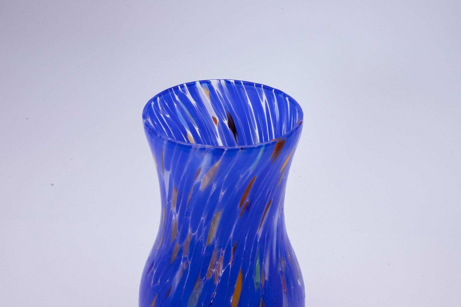 Orlando, Murano Glasses Vase Color "Blue", Model Goto, Handmade, Murano Glass Made In Italy photo Home Decor