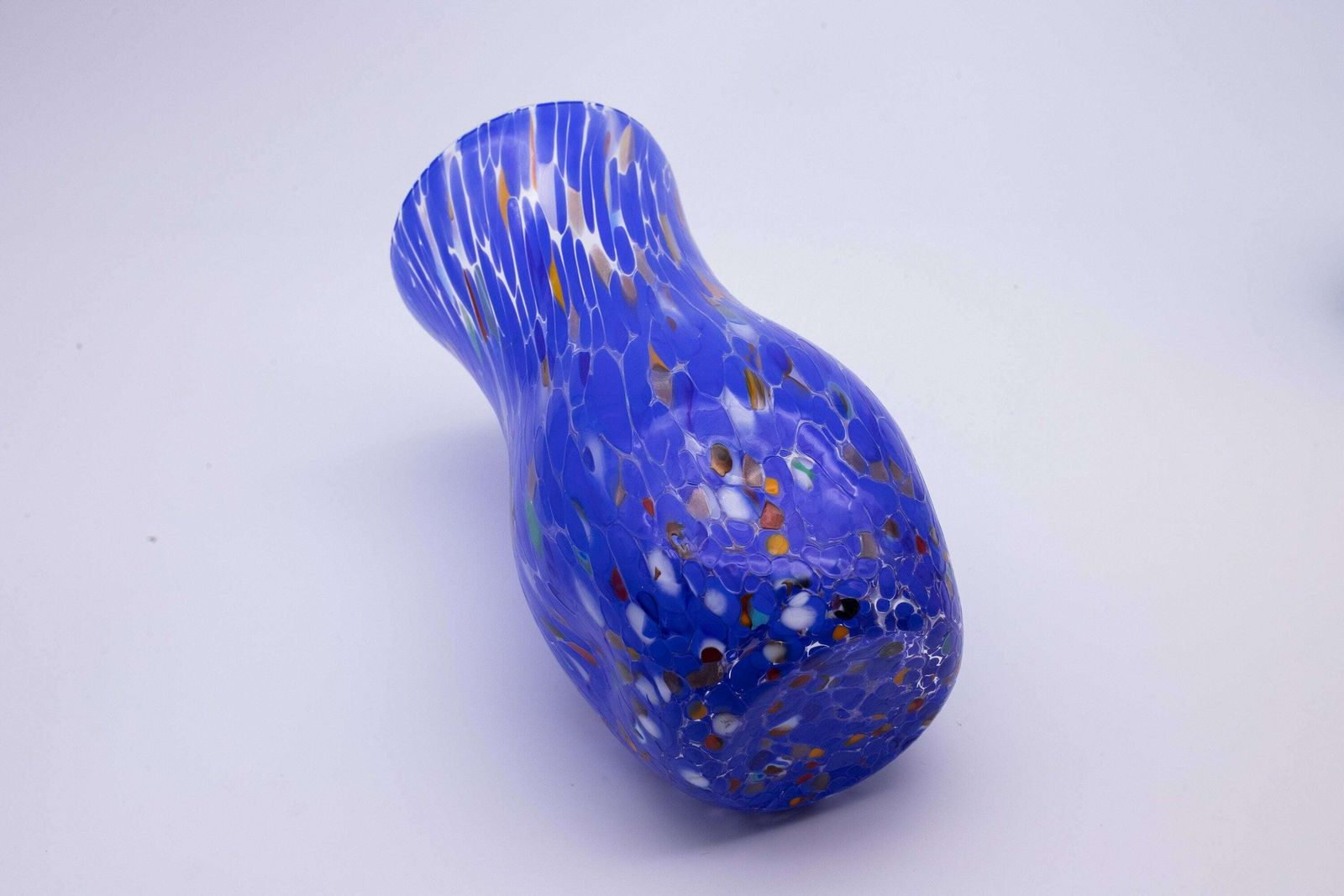 Orlando, Murano Glasses Vase Color "Blue", Model Goto, Handmade, Murano Glass Made In Italy photo 76.0