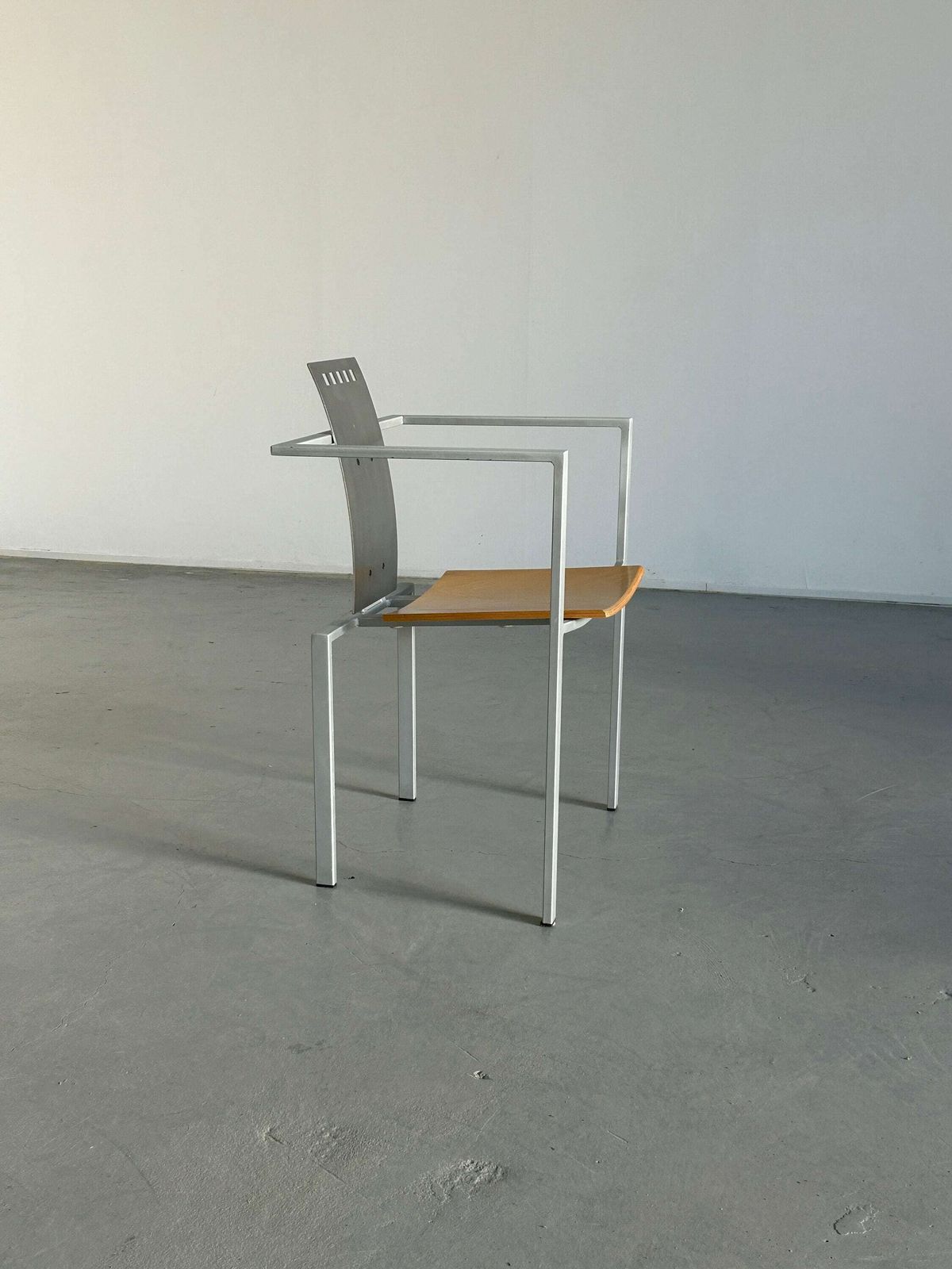Memphis Design Postmodern Geometrical Chair By Karl Friedrich Förster For Kff, 1980s Germany, Industrial Design photo Furniture