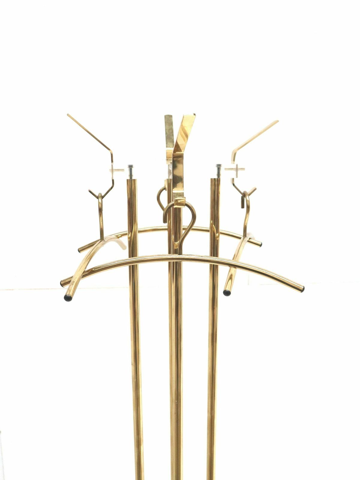 Standing Vintage Hollywood Regency Coat Rack Made Of Plexiglass And Metal From The 1970s photo Furniture