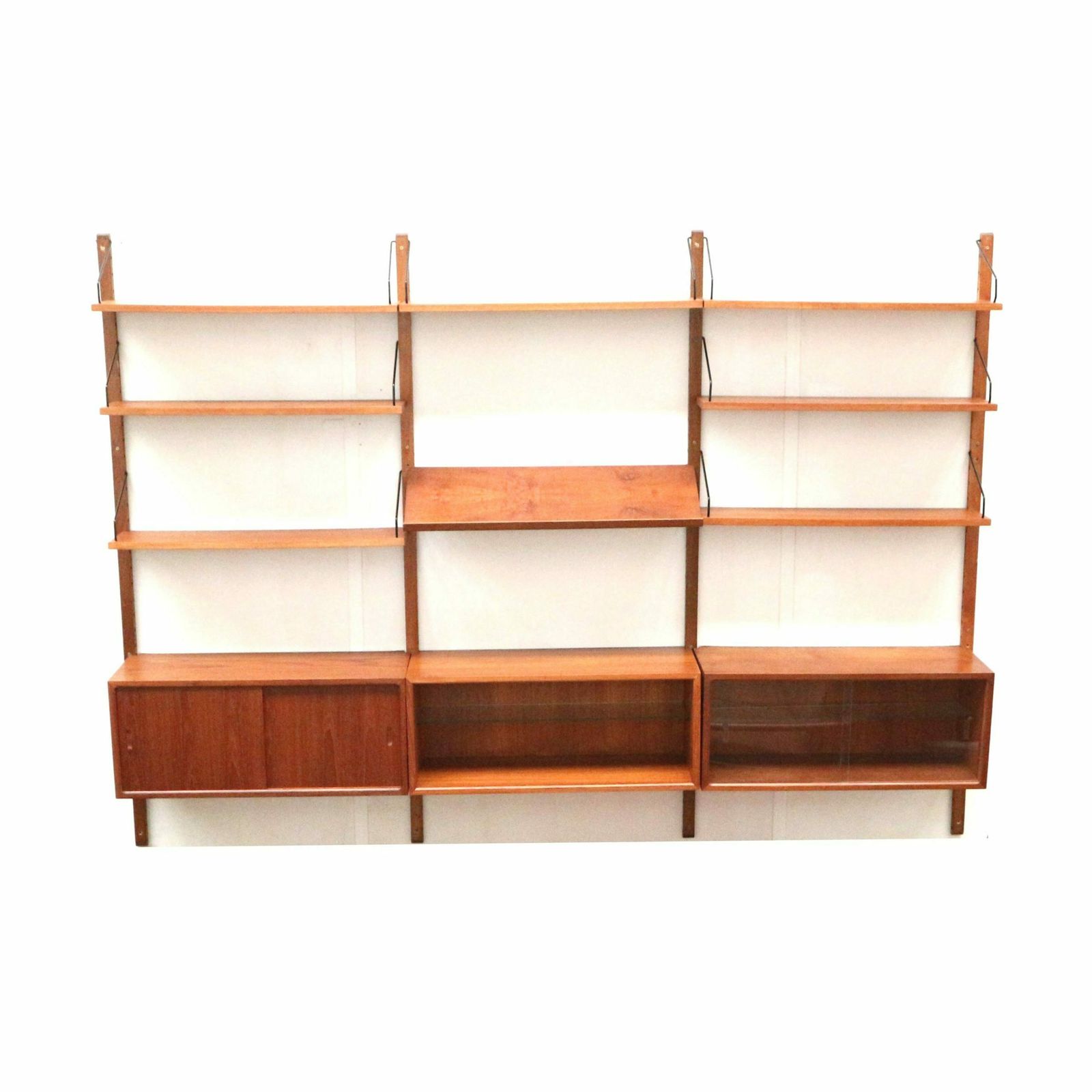 Teak Vintage Wall System By Poul Cadovius For Cado From The 1960s photo Furniture