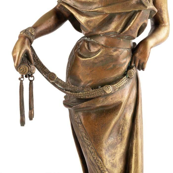 Bronze Sculpture By Emmanuel Villanis, 19th Century. photo for sale