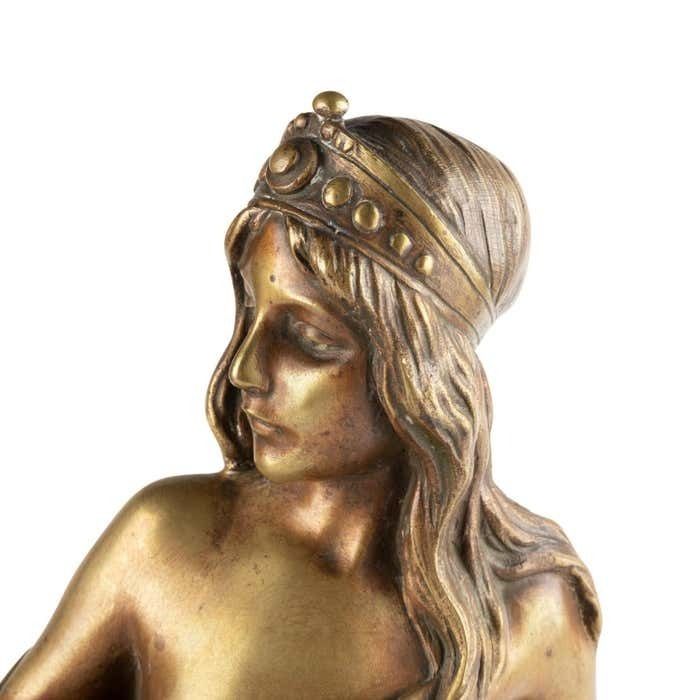 Bronze Sculpture By Emmanuel Villanis, 19th Century. photo Art